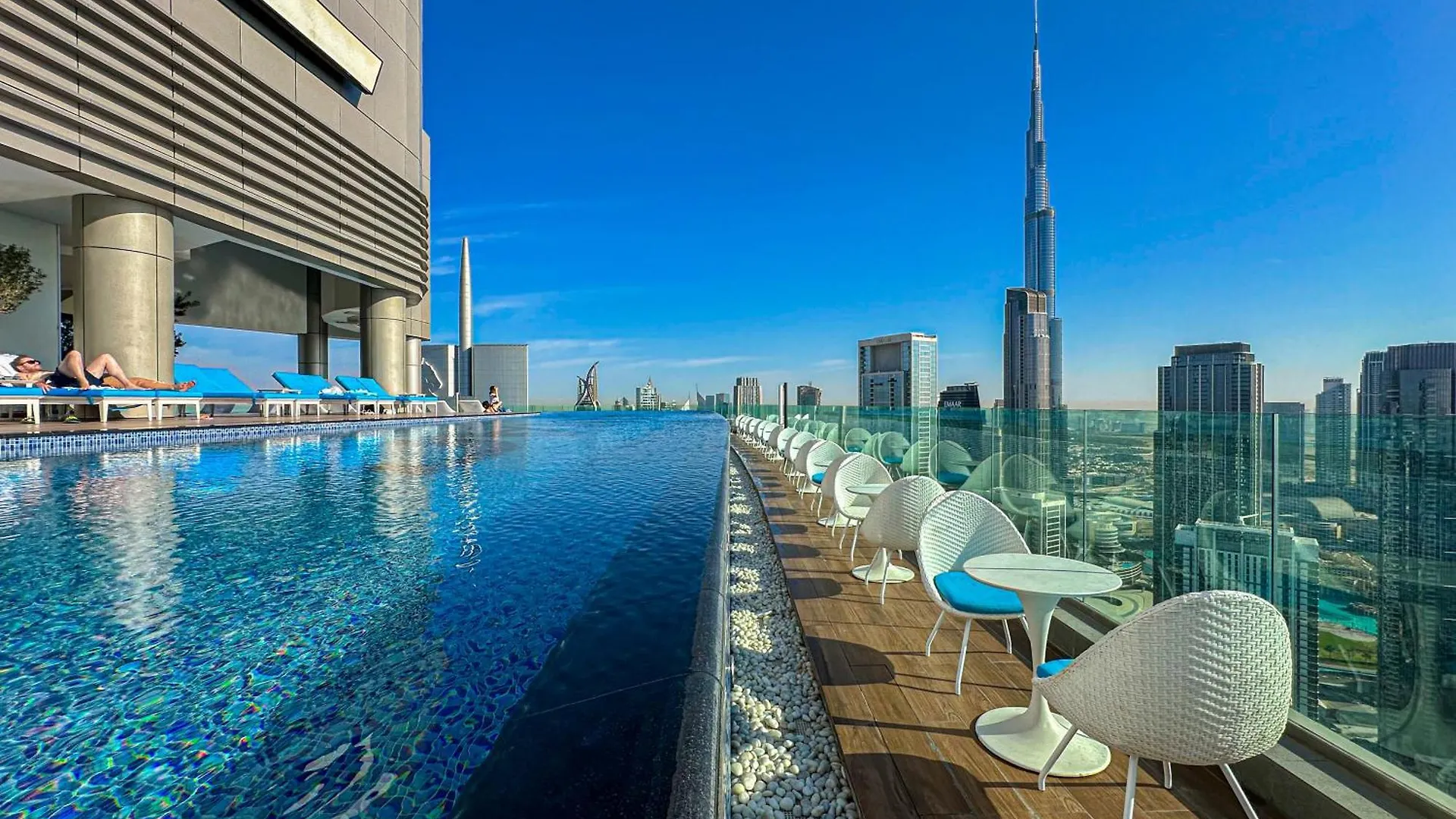 64Th Floor Rooftop Dream, Burj Khalifa View Pool, 2Br Apartment In Paramount Hotel Midtown Dubai