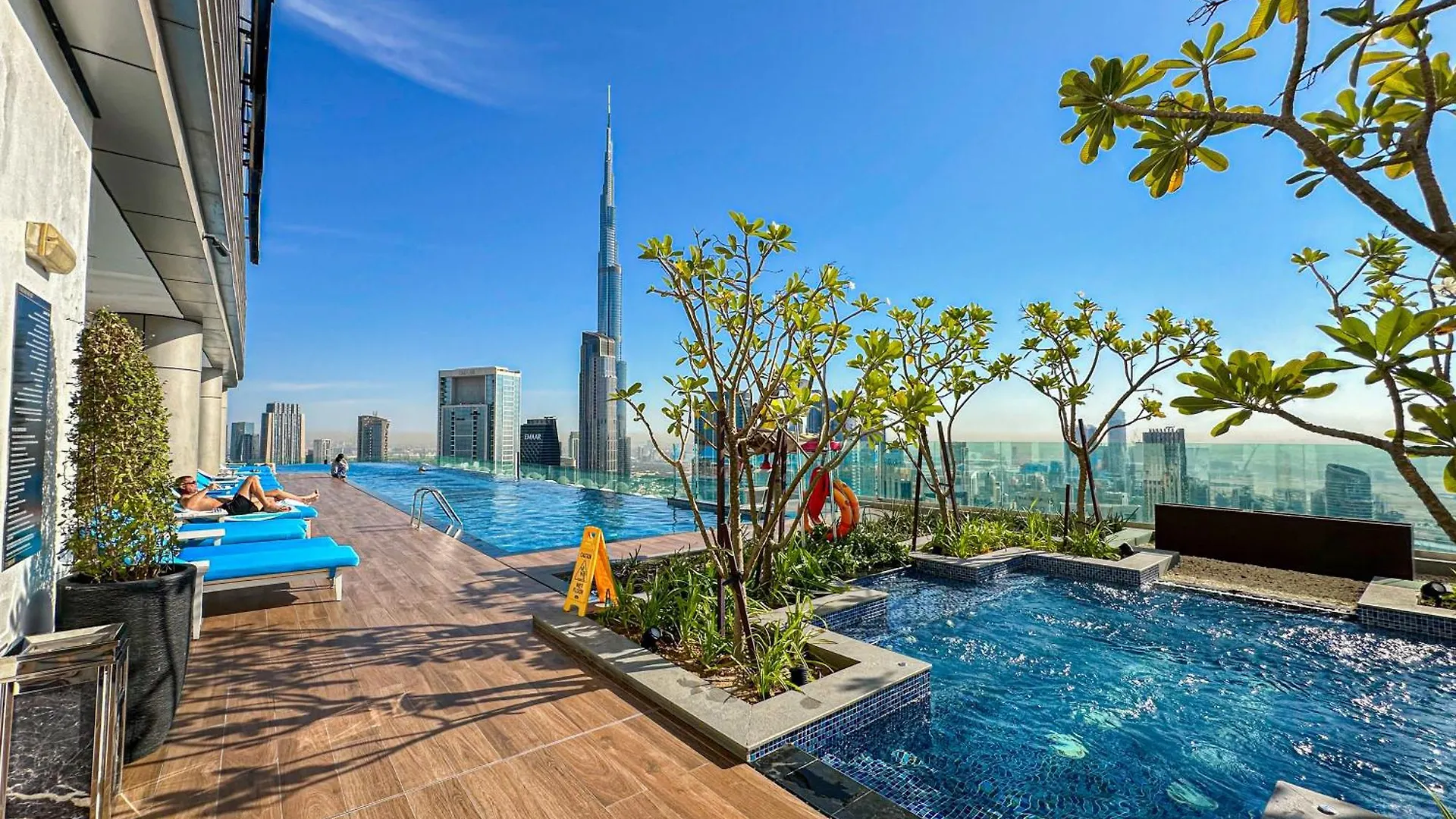 64Th Floor Rooftop Dream, Burj Khalifa View Pool, 2Br Apartment In Paramount Hotel Midtown Dubai