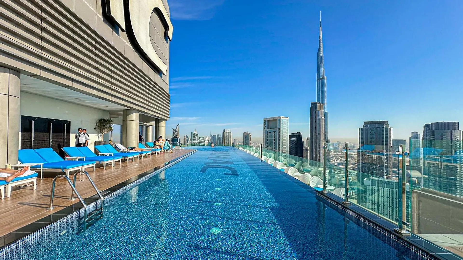 64Th Floor Rooftop Dream, Burj Khalifa View Pool, 2Br Apartment In Paramount Hotel Midtown Dubai