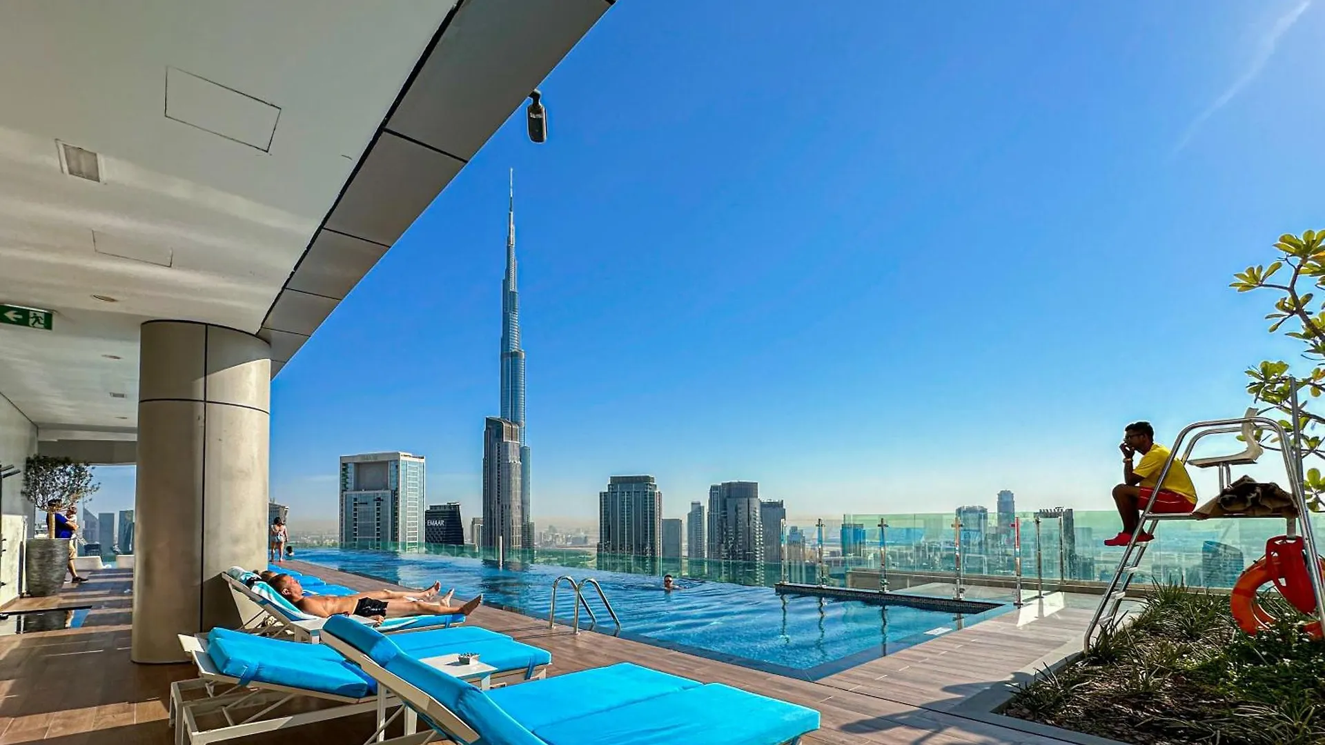 64Th Floor Rooftop Dream, Burj Khalifa View Pool, 2Br Apartment In Paramount Hotel Midtown Ντουμπάι Ηνωμένα Αραβικά Εμιράτα